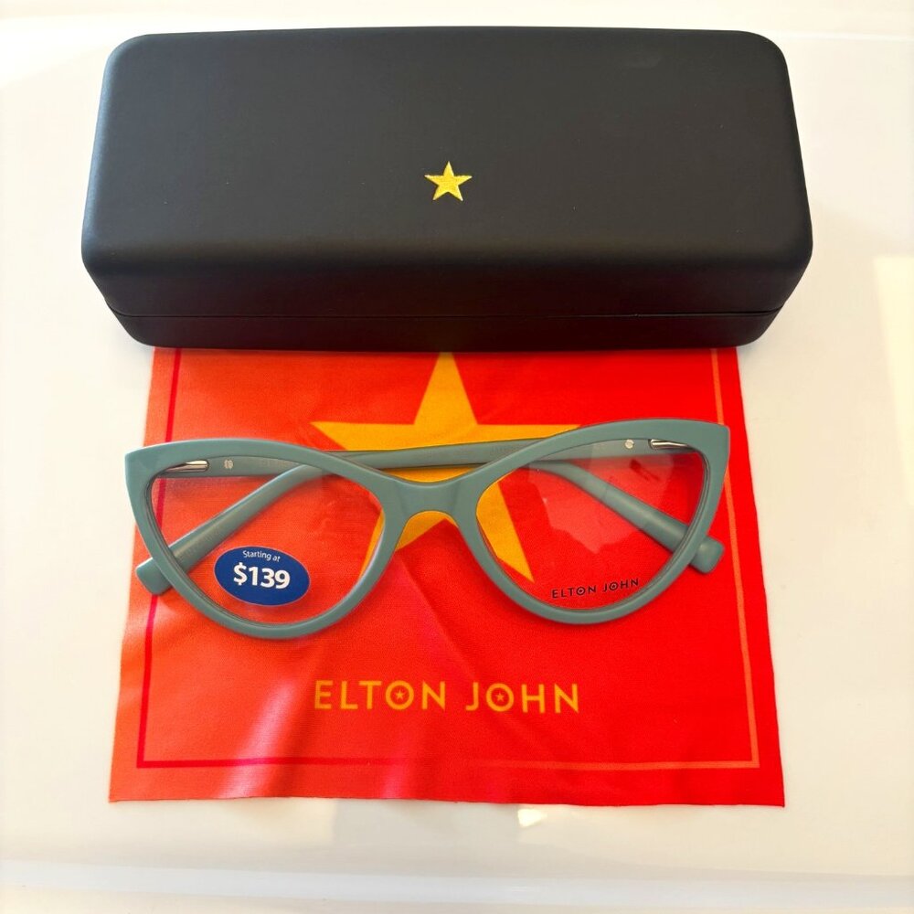 Elton John blue light glasses